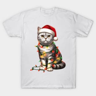 Christmas American Shorthair Cat T-Shirt